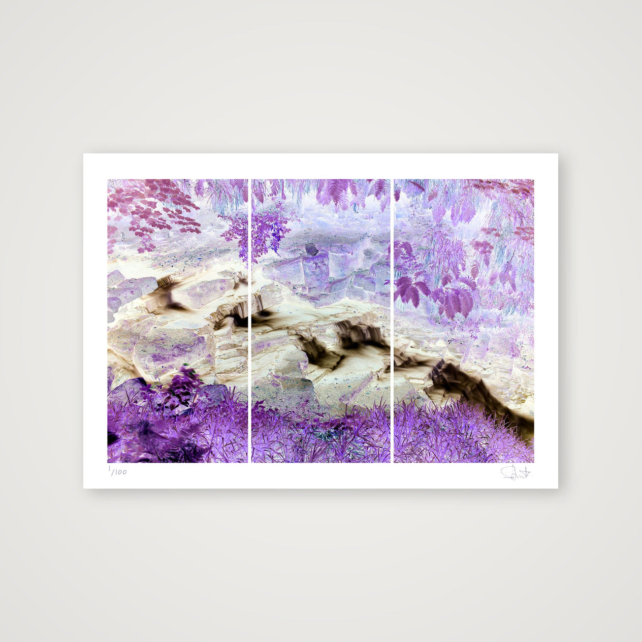 Colden Beck tryptic — A4 (30×21cm, 12×8") Print only